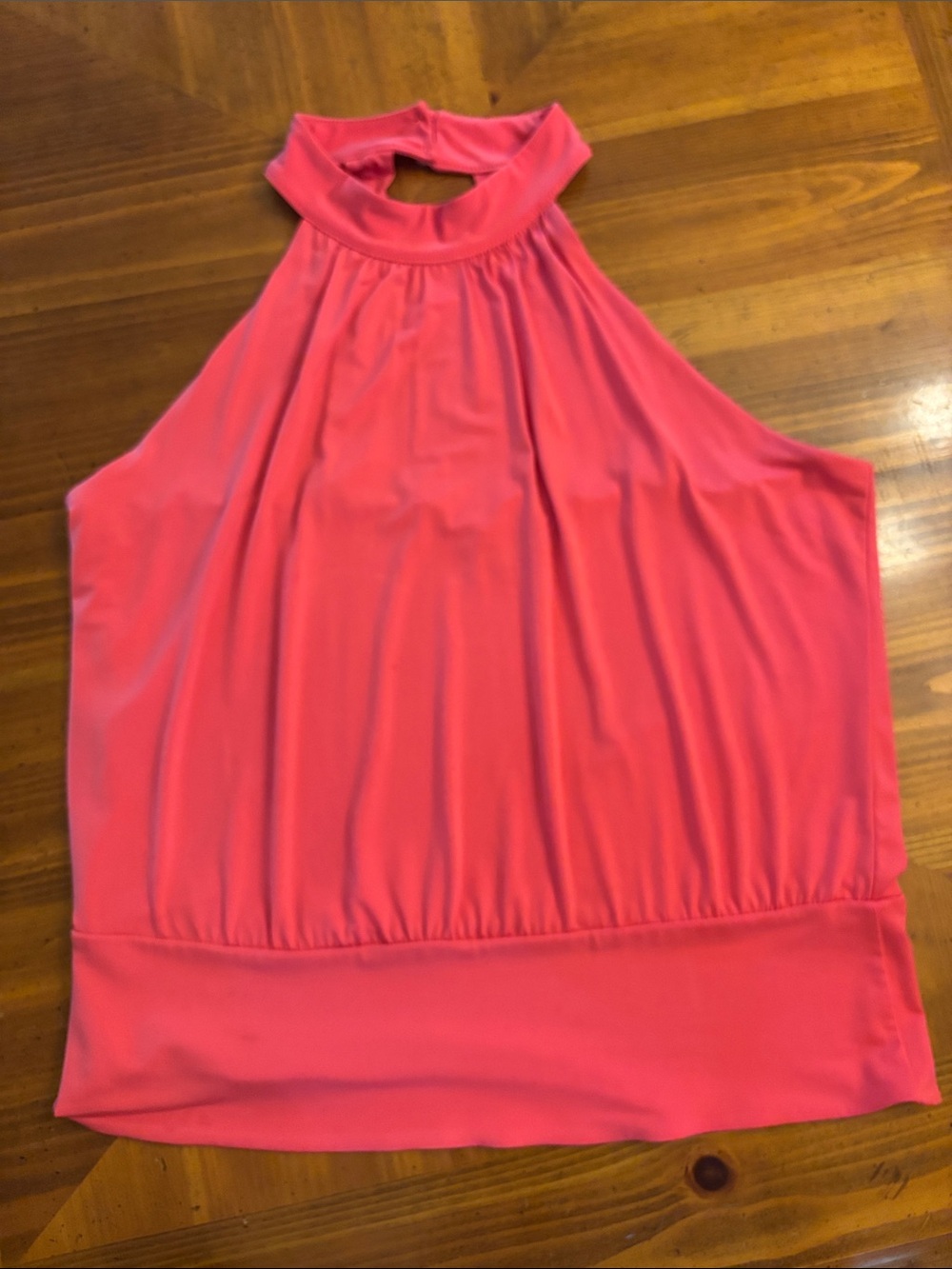 Boston Proper Coral Pink Halter-Style Camisole